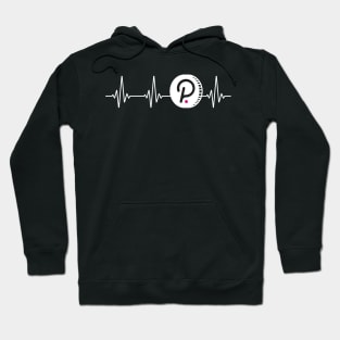 Polkadot Love Heartbeat Cryptocurrency DOT Coin Hoodie